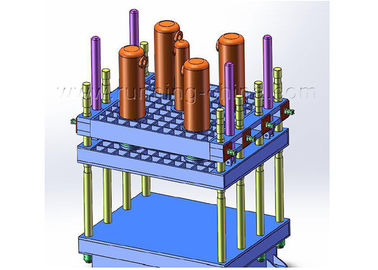 Säulen-Art platten-Vulkanisator-Maschine mit 600 T Gummi, diepressemaschine kuriert